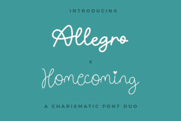 Allegro X Homecoming Duo: A Script Font for Campaign Creators