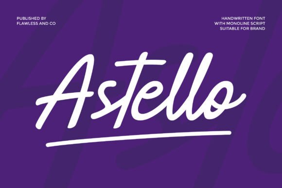 Astello: A Modern Handwritten Font for Editorial Design