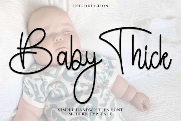 Baby Thick Font: Warm Typography for Makers and Shops