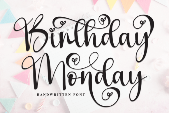 Birthday Monday Script Font: Elegance Meets Modern Charm