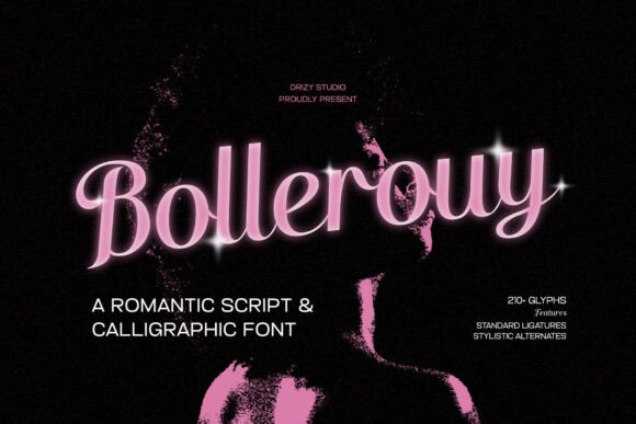 Bollerouy: A Romantic Script Font for Editorial Design