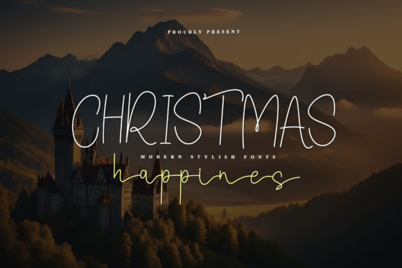 Christmas Happines: A Bold Handwritten Font for Makers