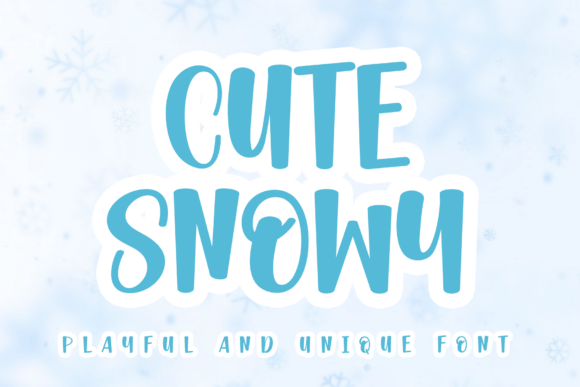 Cute Snowy: A Romantic Script Typeface for Branding