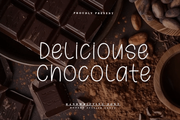 Deliciouse Chocolate: A Graceful Script Font for Editorial Design
