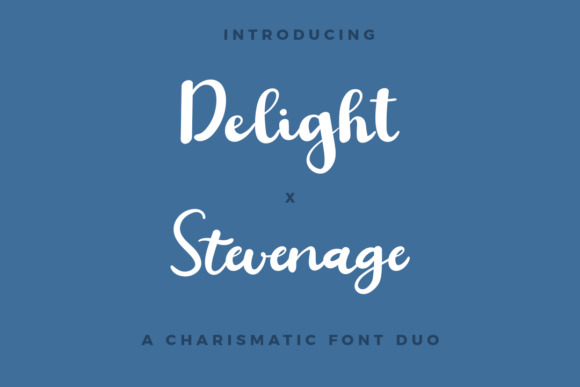 Delight X Stevenage Duo: A Handwritten Font Duo for Crafters