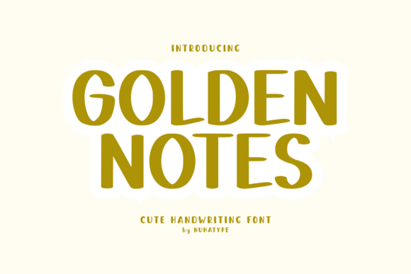 Golden Notes: A Handwritten Font with Editorial Charm