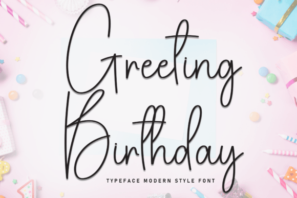 Greeting Birthday Font Review for Web Designers