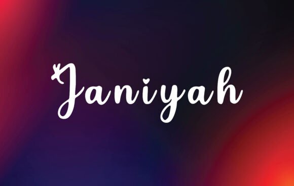 Janiyah: A Handwritten Font for Beautiful Editorial Design