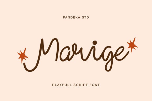 Marige: A Playful Handwritten Font for Editorial Design