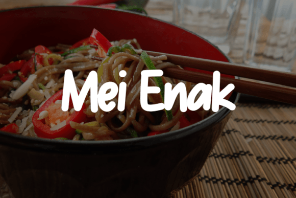 Mei Enak: The Script Font for Modern Branding Projects