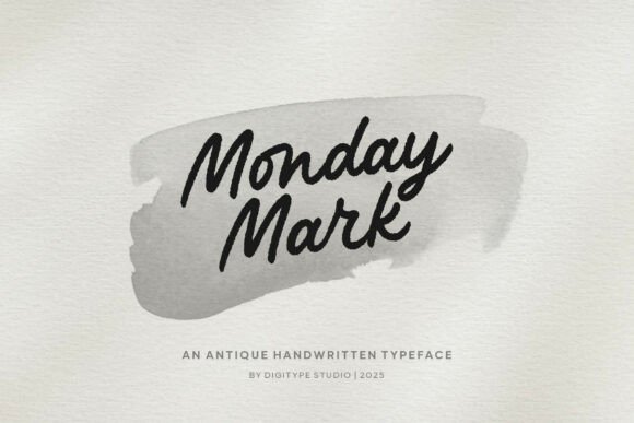 Monday Mark: A Warm Handwritten Font for Digital Designers