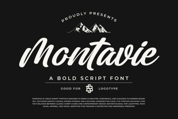 Montavie: A Bold Script Font for Digital Creators