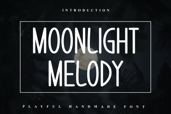 Moonlight Melody: A Handwritten Font for Crafters