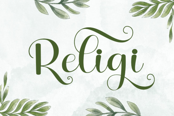 Religi: A Handwritten Font Crafters Will Love