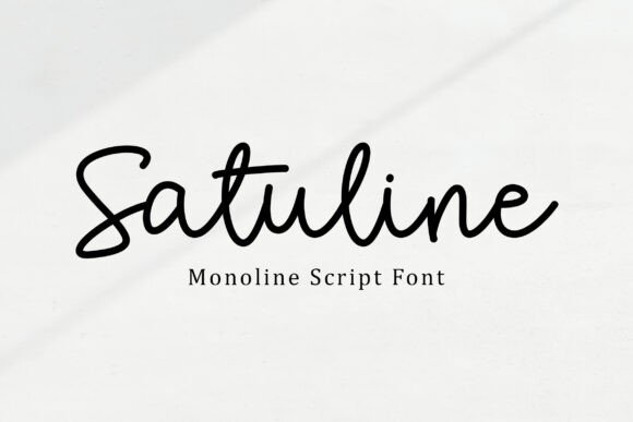 Satuline: The Fluid Monoline Font for Digital Creatives