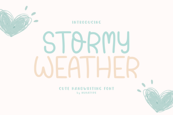 Stormy Weather: A Playful Handwriting Font for Business Brands