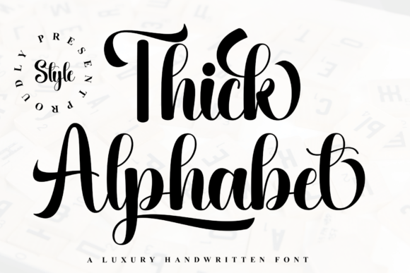Thick Alphabet Font: A Luxurious Touch for Digital Branding